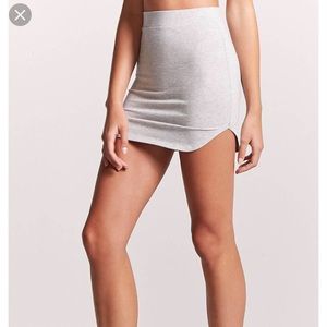 Gray Forever 21 Dolphin Skirt